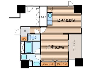 アルグラッド・ザ・タワー心斎橋の物件間取画像